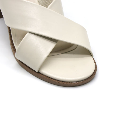 BR Cream Crossover Block Mules