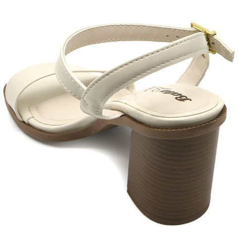 BR Cream Minimalist Block Heels