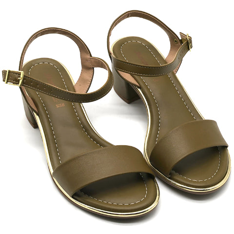 BR Gold Trimmed Olive Sandal