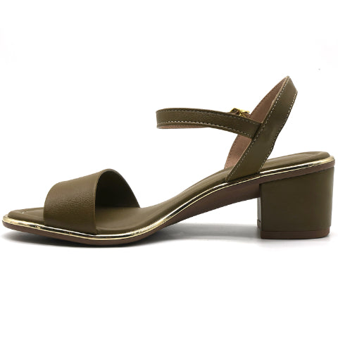 BR Gold Trimmed Olive Sandal