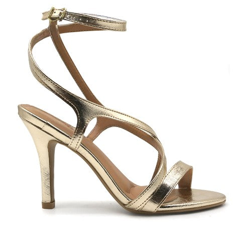 BR Gold Ankle Strap Sandal