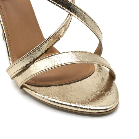 BR Gold Ankle Strap Sandal