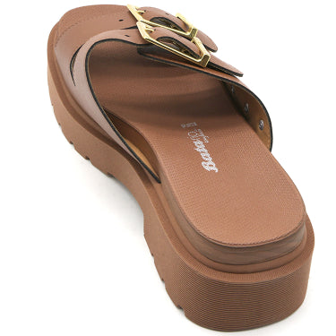 BR Chunky Camel Buckled Slides