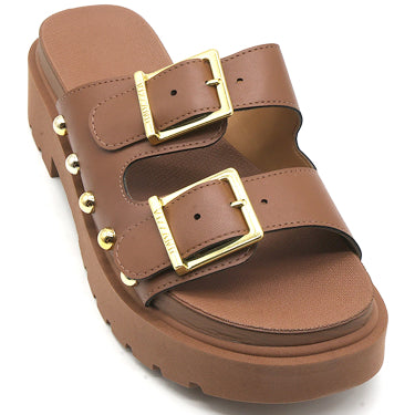 BR Chunky Camel Buckled Slides