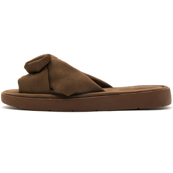 BR Soft Brown Bow Slides