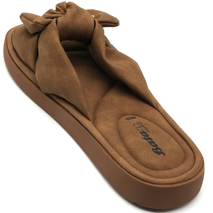 BR Soft Brown Bow Slides