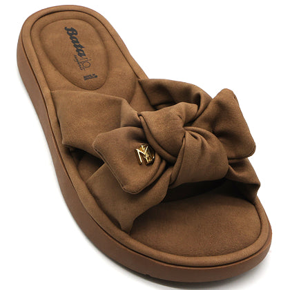 BR Soft Brown Bow Slides