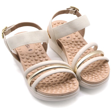 BR REFLEX TECH Strappy Cream Sandal