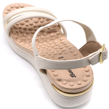BR REFLEX TECH Strappy Cream Sandal