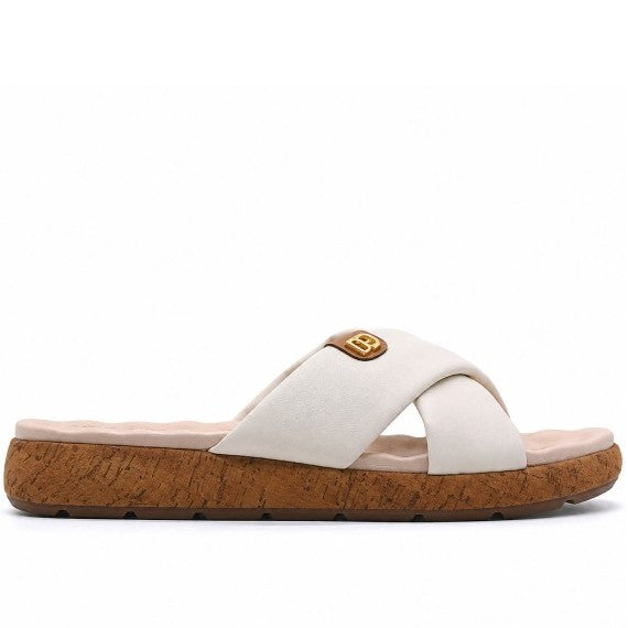 BR DRY TECH Cream Soft Crossover Slides