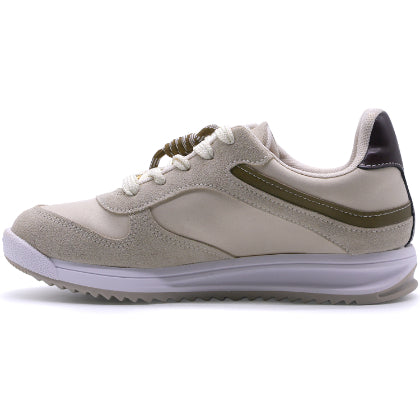 BR Beige DBL Lace Sneakers