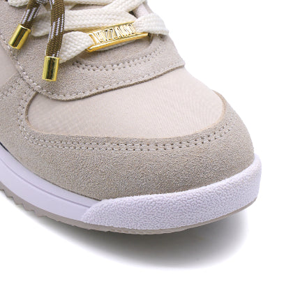 BR Beige DBL Lace Sneakers