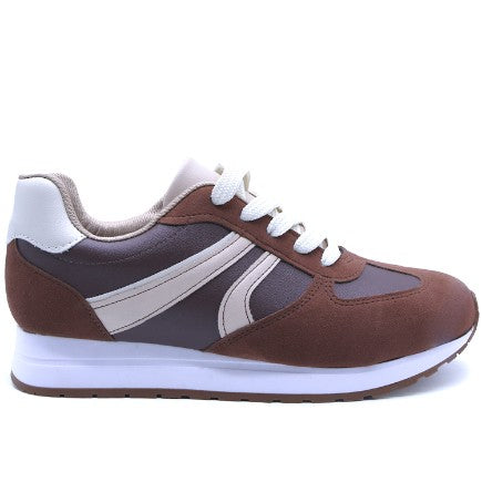 BR Brown Retro Sneakers