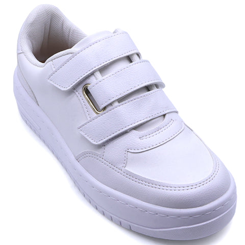 BR White Velcro Sneakers