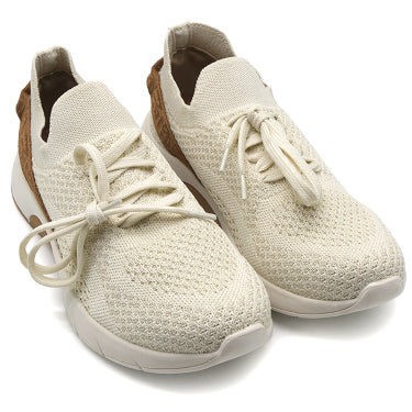 Br Beige Knit Sneakers