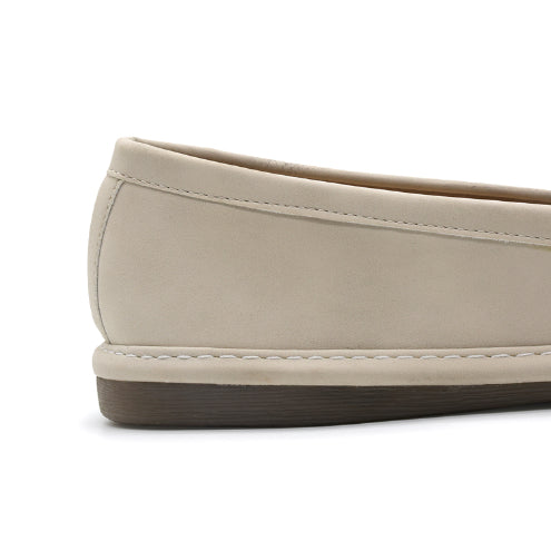 Beige Soft-Step Horsebit Moccasin
