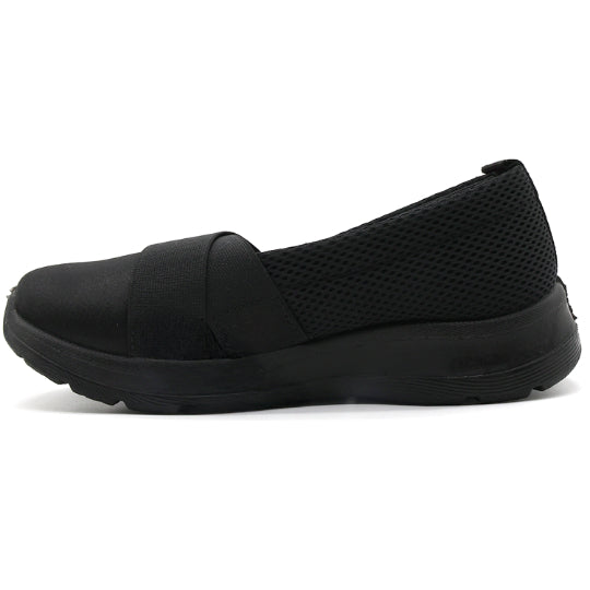 Black Cushion-Step Mesh Slip-On in Black – inner side view