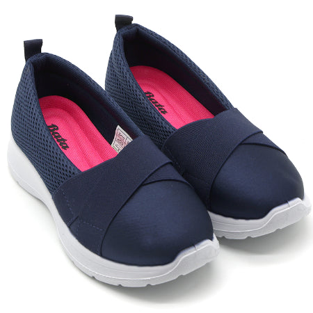 Navy Cushion-Step Mesh Slip-On – view 2