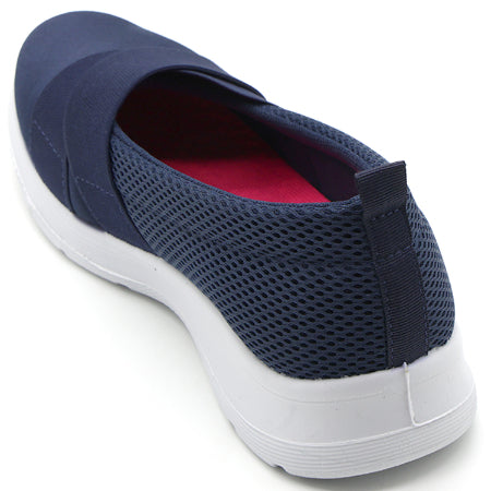 Navy Cushion-Step Mesh Slip-On – view 4