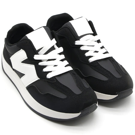 Black Retro Side-Stripe Runner – view 2