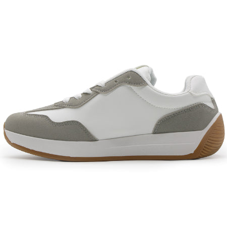 White Retro Side-Stripe Runner – view 3