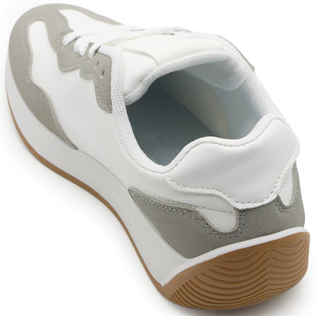White Retro Side-Stripe Runner – view 4