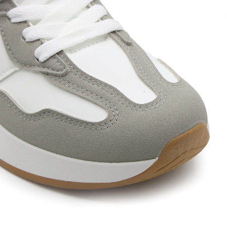White Retro Side-Stripe Runner – view 7