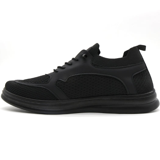 Black Panelled Knit Sneaker – view 3