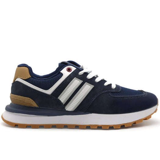 Navy Retro Stripe Runner