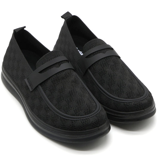 Black Knit Penny Slip-On – view 2
