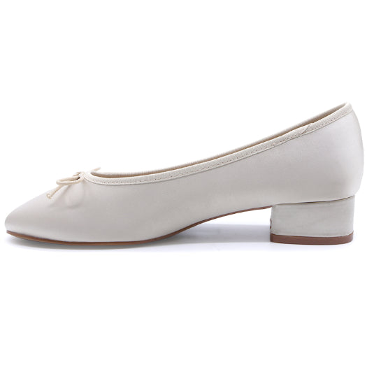 Gold Satin Pumps – view 3