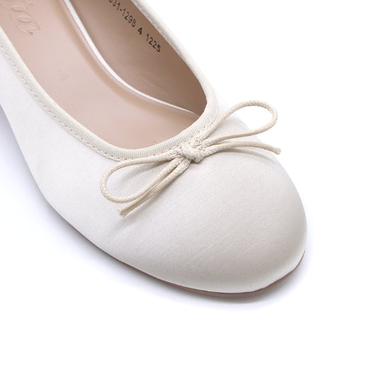 Gold Satin Pumps – view 7