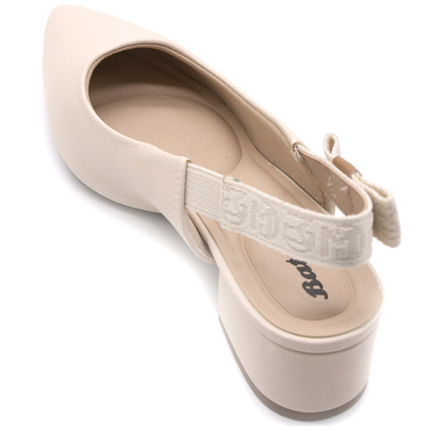 BR Beige Pointed Slingbacks – view 4
