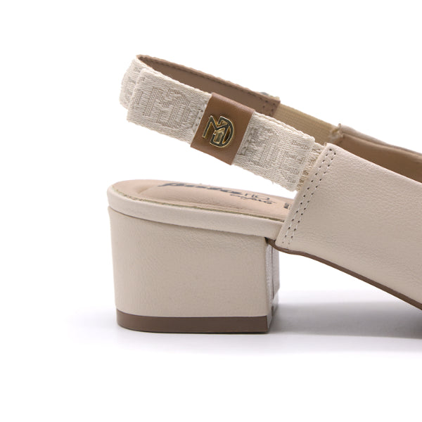 BR Beige Pointed Slingbacks – view 6