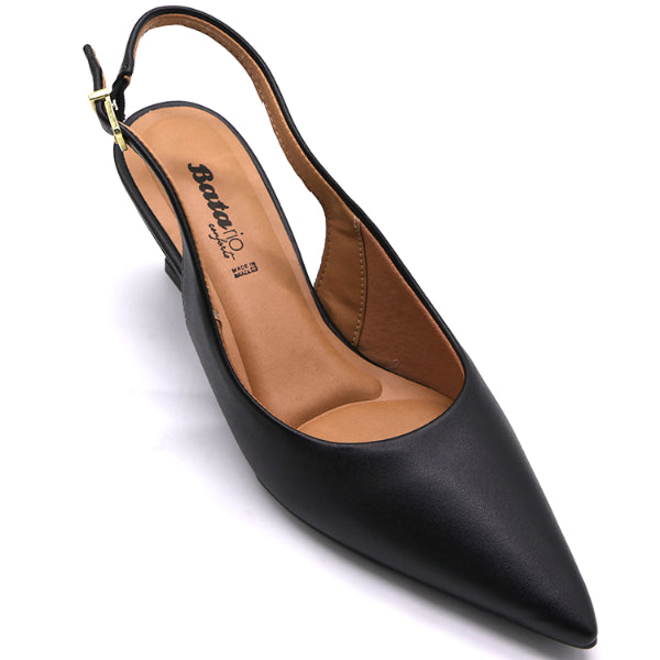 BR Black Wedge Slingbacks – view 4