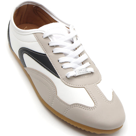 BR White Slim Panelled Sneakers – view 4
