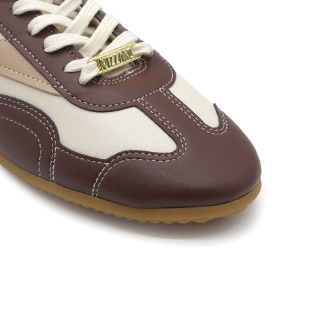 BR Cream Slim Panelled Sneakers – view 6