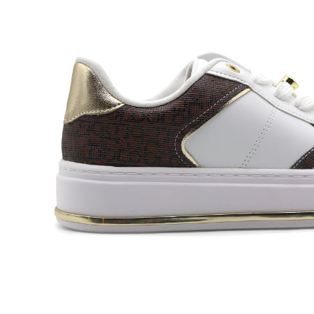 BR White Brown Paneled Sneakers – view 6