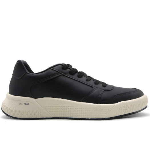BR Lightfoam Black Leather Sneakers