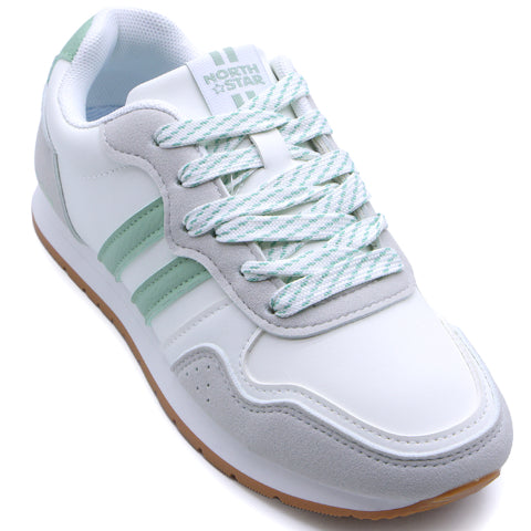 North Star Soul White & Mint Sneakers