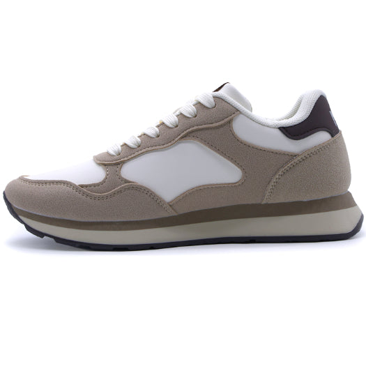 North Star Sirion Beige & White Sneakers