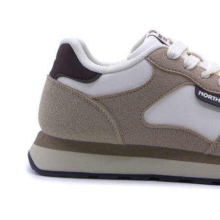 North Star Sirion Beige & White Sneakers