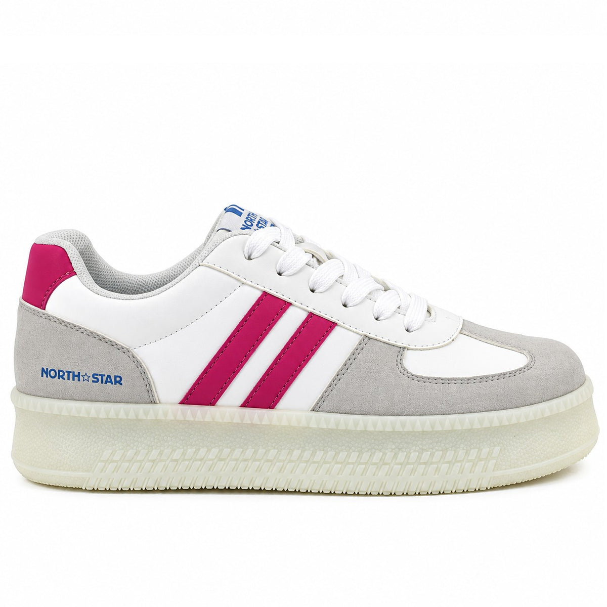 Northstar Kyer White Fuchsia Sneakers