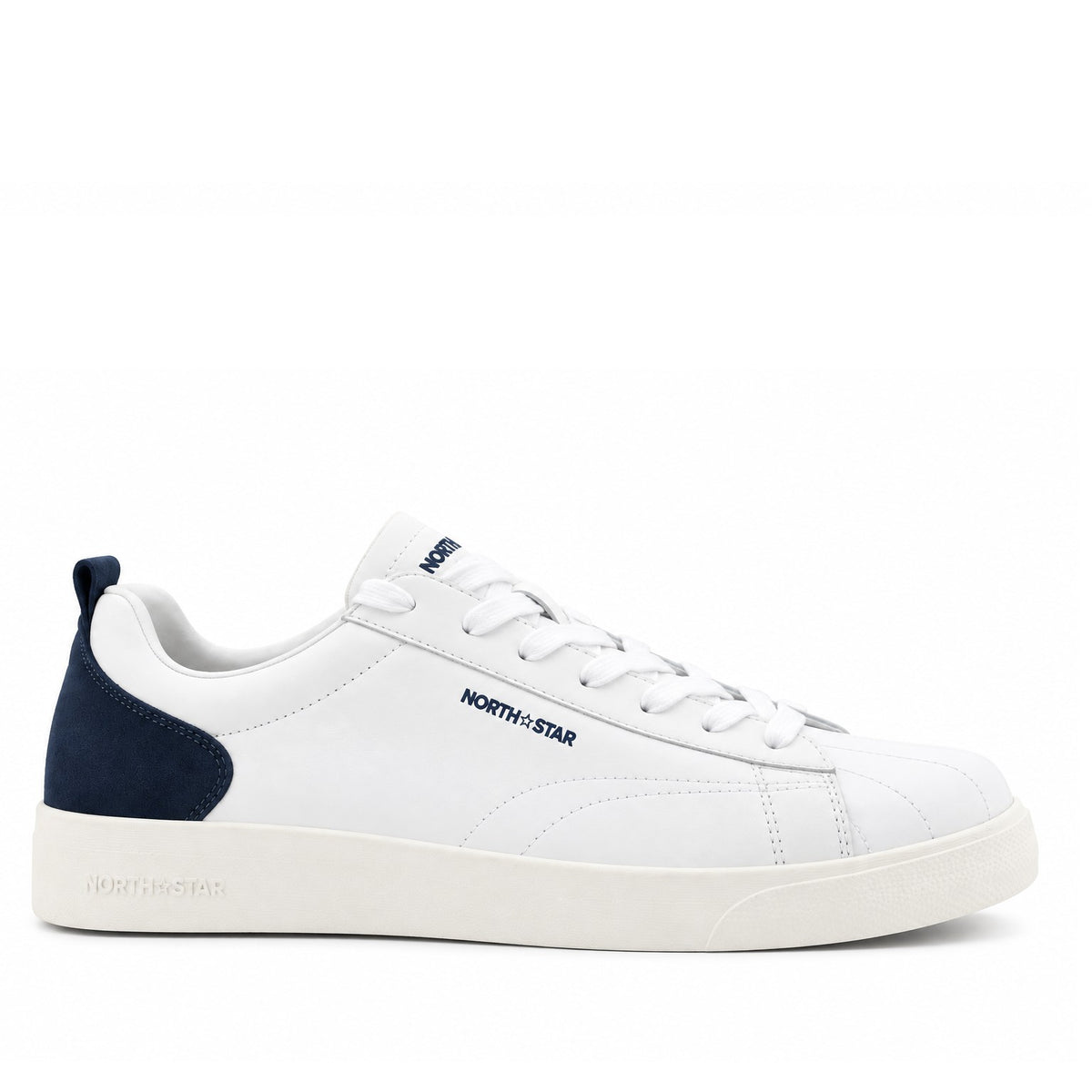 Northstar Court 76 White Navy Sneakers
