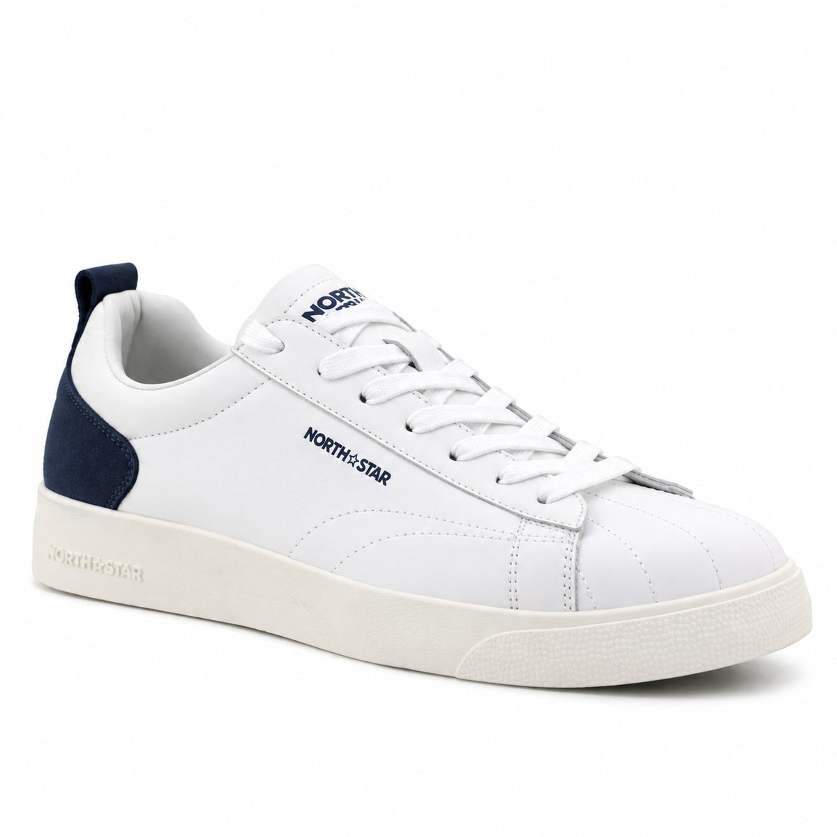 Northstar Court 76 White Navy Sneakers