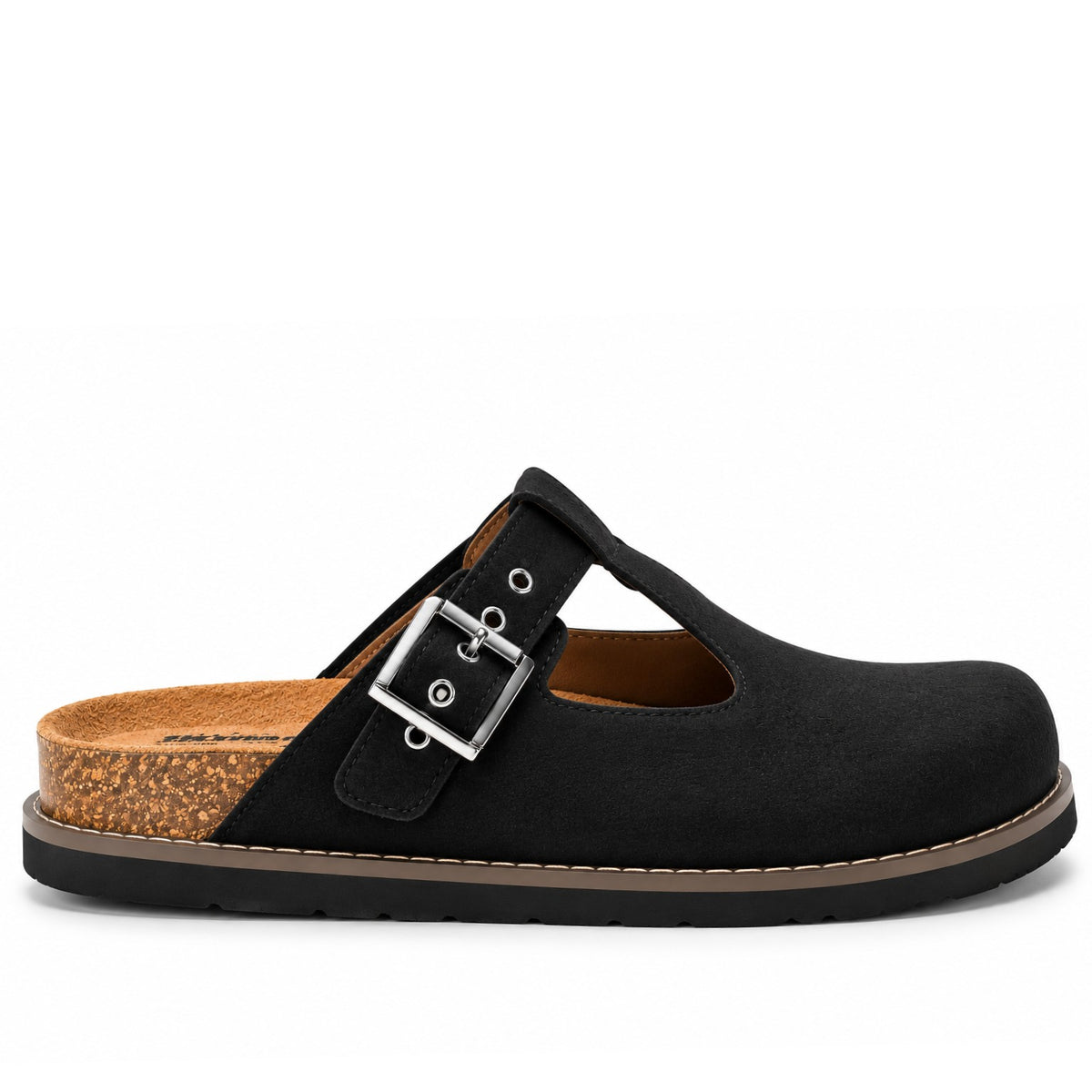 Black T-Bar Cork Slides