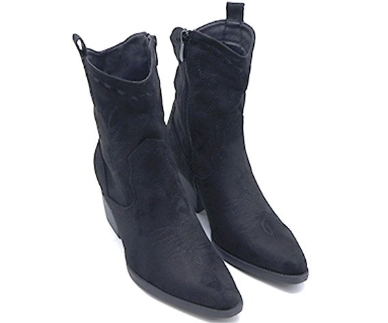 black suede texas boot