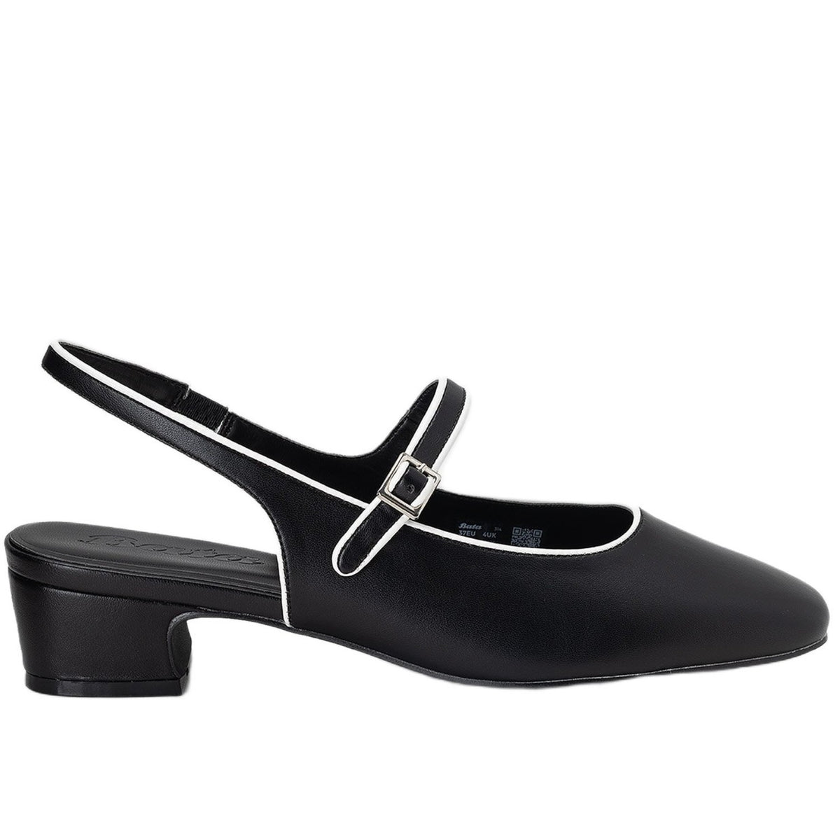 Memphis 35 Black Block Heel Slingbacks – view 1