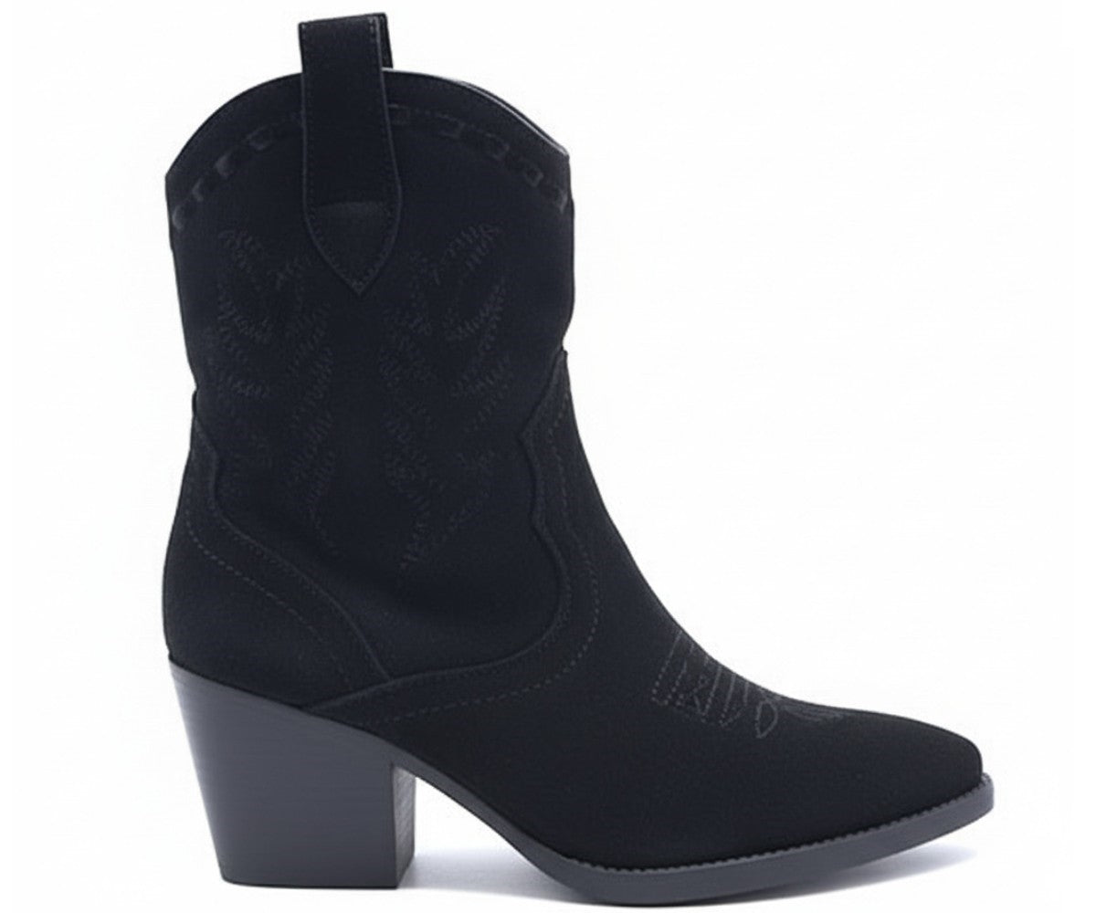 black suede texas boot