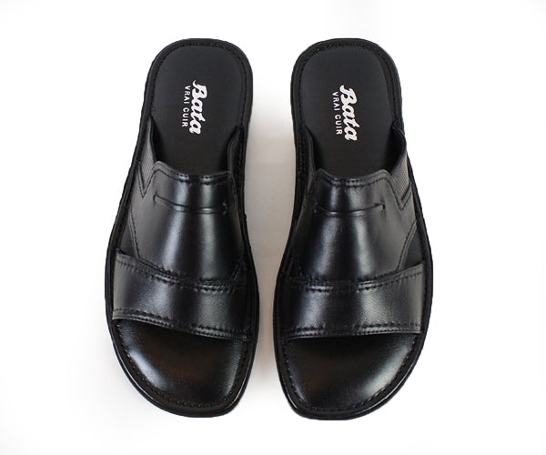 premium leather slides